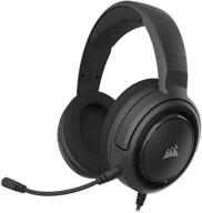 🎧 corsair hs45-7.1 virtual surround sound gaming headset with usb dac - discord certified for pc, xbox, playstation, nintendo switch - carbon логотип