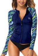 👙 axesea printed women's bathing suit for enhanced uv protection in women's apparel logo