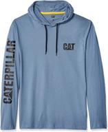 caterpillar mens hooded banner black men's clothing and active logo