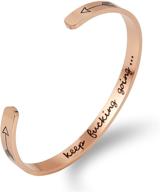 🌟 engraved adjustable inspirational bangle bracelet - girls' jewelry for added inspiration logo