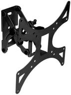 🖥️ black monoprice adjustable tilt & swivel wall mount bracket for lcd led (max 66lbs, 10 to 30 inches) logo