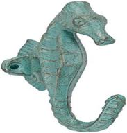 🐚 light green cast iron seahorse wall hook by abbott collection logo