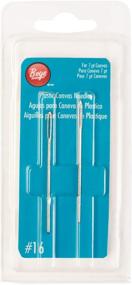 img 2 attached to Boye Plastic Canvas Needles, Size 16, Pack of 2 (Model: 3507518000M)