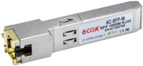 img 1 attached to 🔌 Высокоскоростной 1.25G SFP медный RJ45 модуль, гигабитный трансивер 1000Base-T для Cisco GLC-T и совместимых открытых коммутаторов, поддерживает расстояние до 100 м