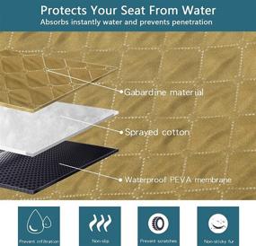 img 1 attached to 🐾 Protective and Durable Petsfit Dog Car Seat Cover for Back Seat - Scratchproof, Nonslip, and Washable Pet Seat Covers with Mesh Window, Ideal for Cars and Trucks