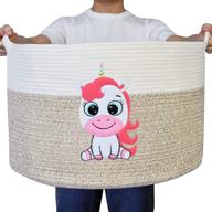 unicorn storage bin princess blankets logo