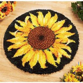 img 4 attached to Sunflower Pattern Printed Embroidery Decoration