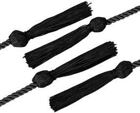 img 1 attached to 🎓 Rcanedny 15 Pieces Graduation Honor Cord Set - Black Braided Honor Cords with Tassels for Students