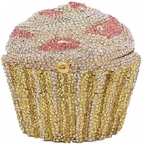 img 4 attached to Клатчи Cupcake Crystal Evening Minaudiere Clutches