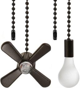 img 4 attached to Enhance Your Ceiling Fan with Elegant Beaded Ball Fan Pull Chain Set - ORB