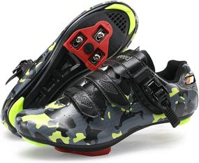 img 4 attached to 🚴 Versatile Men's Road Bike Cycling Shoes: Indoor/Outdoor SPD Compatible Bicycle Shoes