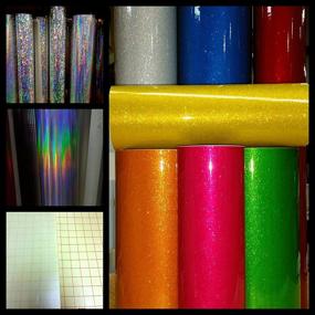 img 2 attached to Glitter Vinyl Roll Transparent Adhesive