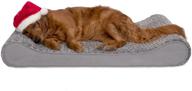 🐾 furhaven orthopedic, cooling gel, and memory foam pet beds - ergonomic contour luxe lounger dog bed mattress for dogs of all sizes and more logo