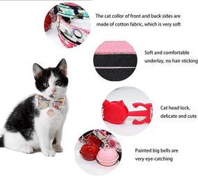 img 2 attached to 🐱 Enhanced Safety and Style for Your Feline Friend: Reflective Cat Collar with Bell, Bow Tie, Breakaway Function – Ideal for Cats and Small Dogs