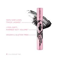 flower beauty warrior princess mascara - clump-free volume, extra length and definition, vegan formula (royal black) logo