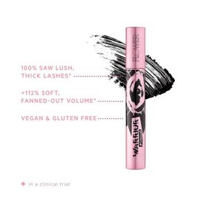 img 4 attached to FLOWER BEAUTY Warrior Princess Mascara - Clump-Free Volume, Extra Length and Definition, Vegan Formula (Royal Black)