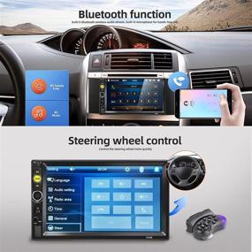 img 1 attached to 7-дюймовый сенсорный экран HD с Bluetooth автомагнитола с камерой заднего вида: Mirror Link для поддержки Android/iOS