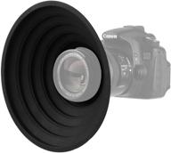 📷 silicone collapsible lens hood for nikon canon pentax sony 70-90mm camera lens - ultimate anti-glare anti-reflective hood for reflection-free photos and videos (70mm) logo