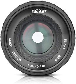 img 4 attached to 📷 MEIKE 35mm F/1.4 Manual Focus Large Aperture Lens: Compatible with Sony APS-C Mirrorless Cameras like A6000, A6300, A6500