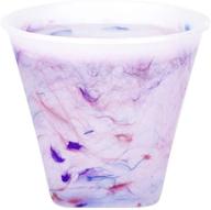 color changing dessert cup with reusable rainbow confetti – set of 12, made in usa (confetti colors: red, blue, green, purple, orange) logo