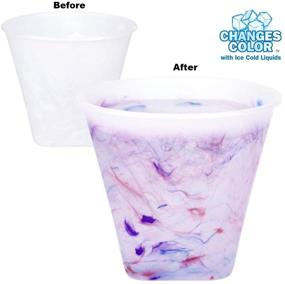 img 1 attached to Color Changing Dessert Cup with Reusable Rainbow Confetti – Set of 12, Made in USA (Confetti Colors: Red, Blue, Green, Purple, Orange)