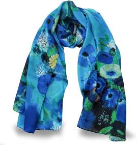 img 3 attached to 🧣 Stylish and Sustainable: EcoWonder 100% Silk Scarf for Women - Fashion Shawls, Lightweight and Long for Various Styling Options, Perfect Silk Head Scarf and Wonderful Gift for Ladies