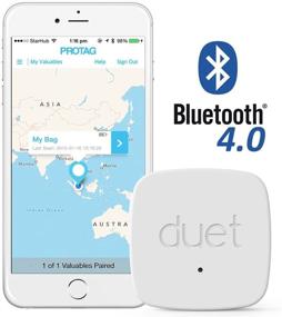 img 1 attached to 🔍 PROTAG Duet Bluetooth Tracker: Convenient White Retail Packaging