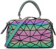 luminous holographic reflective 👜 geometric handbags & wallets for women logo
