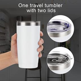 img 1 attached to 🥤 Premium Stainless Steel Insulated Travel Tumbler: Double Wall Construction for Maximum Temperature Retention