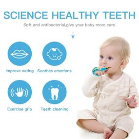 img 3 attached to 🔑 BPA-Free Baby Teething Toys: Adjustable 3-Pack Teethers for Infants 0-12 Months - Eco-Friendly Silicone Chew Toys for Babies