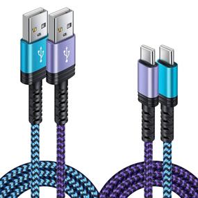 img 4 attached to 🔌 Кабель зарядки USB C 6FT 2Pack для быстрой зарядки Samsung Galaxy & Google Pixel - силовой кабель для S21 Ultra/S20 Plus/Note 20 Ultra и других