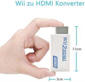 img 3 attached to 🎮 Wii to HDMI Converter for Full HD Devices - Vergissm Wii HDMI Adapter with 3.5mm Audio Jack | 1080p/720p HDMI Output | Compatible with All Wii Display Modes