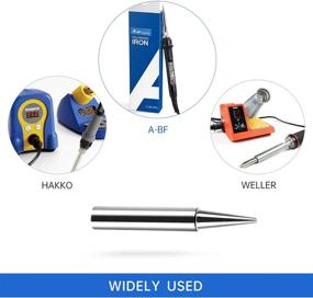 img 1 attached to High-Quality 900M-T-B Soldering Tips: 6-Pack Compatible with HAKKO Soldering Irons & Stations