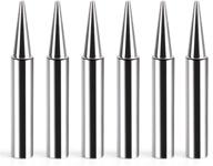 high-quality 900m-t-b soldering tips: 6-pack compatible with hakko soldering irons & stations logo