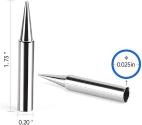 img 2 attached to High-Quality 900M-T-B Soldering Tips: 6-Pack Compatible with HAKKO Soldering Irons & Stations