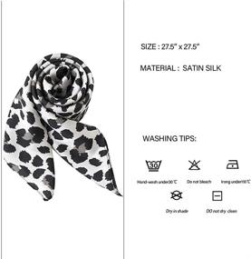 img 3 attached to EVQ Leopard Print Square Scarves