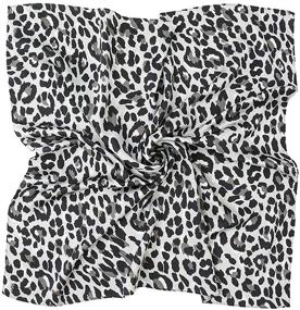 img 4 attached to EVQ Leopard Print Square Scarves