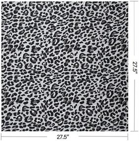 img 2 attached to EVQ Leopard Print Square Scarves