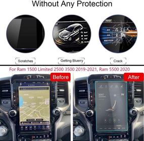 img 3 attached to TTCR-II Anti-Explosion Tempered Glass Screen Protector for Ram 1500 2500 3500 5500 Navigation Display [2019-2021], 12-Inches Console GPS Screen Protector