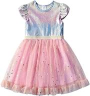 vikita polyester dresses for toddler girls (2-8 years) - casual, stylish, and durable logo