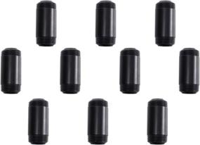 img 4 attached to 🛠️ "Home TZH 10 Pack Threaded Black Painted Iron Pipe Nipple 3/4" x 2" — Ideal for DIY Furniture and Shelving Decoration (10, 2")