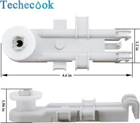 img 1 attached to 🔧 Techecook 8268655 WP8268655 Upper Rack Wheel Compatible with Whirlpool KitchenAid Ken-more Dishwasher - Replacement Set of 4