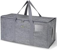 🐋 baleine extra large storage tote: heavy-duty oxford fabric moving bags for laundry & storage логотип