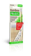 bamboo piksters interdental brushes - sizes 00-6 - 8 pack (8 pack, size 4 (red)) - enhanced seo logo