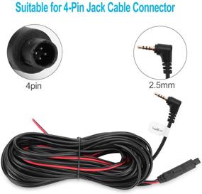 img 2 attached to SoeKoa 4Pin to 2.5mm Jack Backup Camera Cable Connector Video Extender, DVR Video Cable for Backup Camera Mirror (10M/32.8FT)