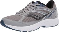 saucony cohesion running black white men's shoes and athletic logo