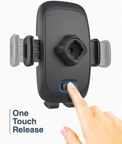 img 3 attached to 📱 iPhone Car Mount Encased - Dashboard/Windshield Cell Phone Holder for iPhone 11/12/13/Pro Max (Case Compatible)