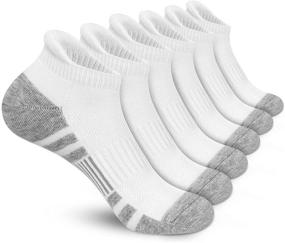 img 4 attached to 🏃 Felicigeely Ankle Athletic Running Socks: Low Cut, Breathable & Cushioned for Men and Women - 6 Pairs