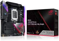 🎮 asus rog zenith ii extreme alpha trx40 гейминговая материнская плата amd 3-его поколения ryzen threadripper strx4 eatx с 16 инфинионовскими напряжениями, pcie 4.0 и wi-fi 6. логотип