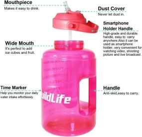 img 1 attached to 💧 BuildLife Gallon Water Bottle – Stay Hydrated and Stay Motivated!